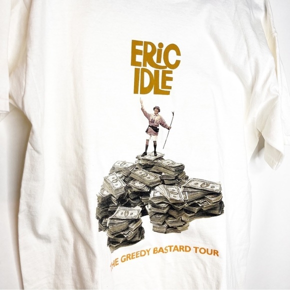 Eric Idle | The Greedy Bastard T-Shirt Monty Python Vintage - Picture 2 of 6